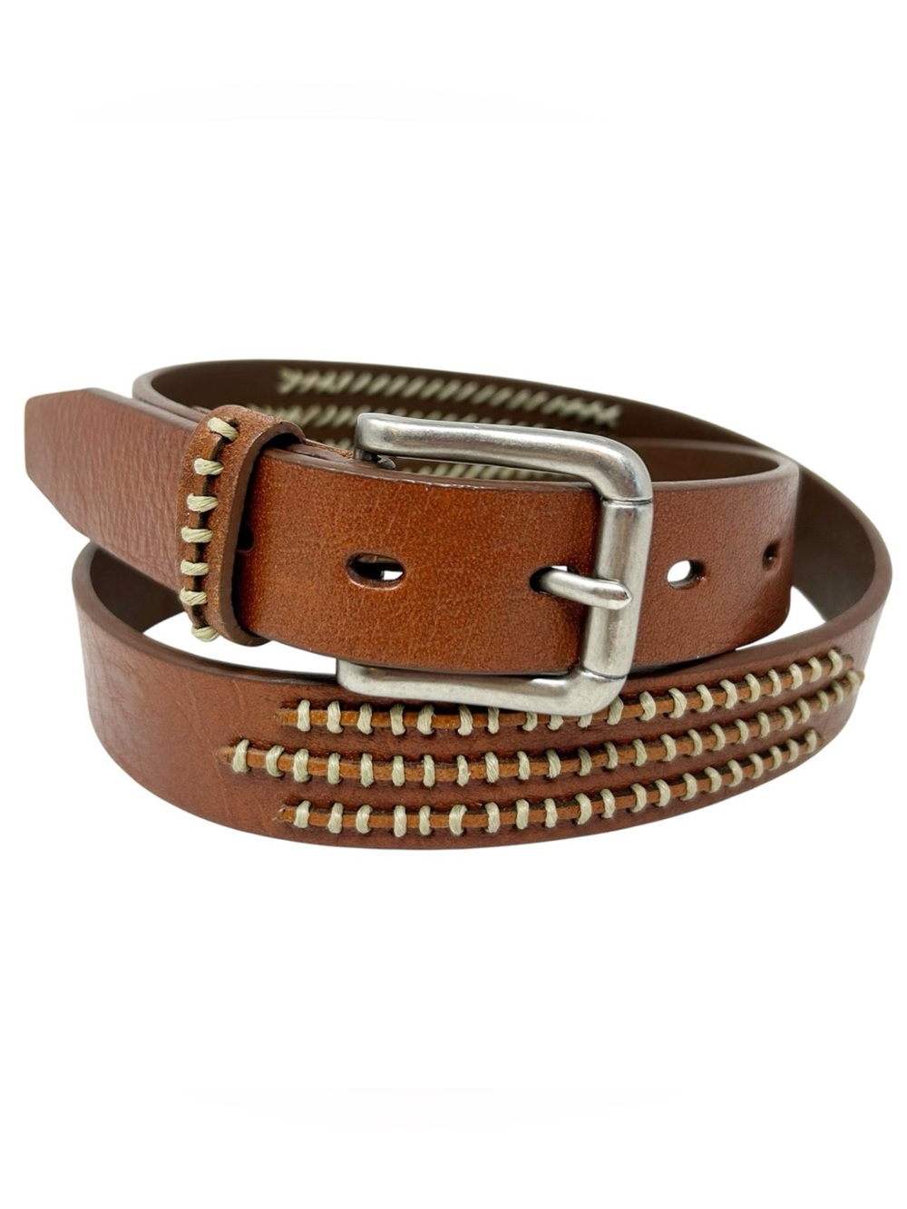 Genuine Leather Woven Belt